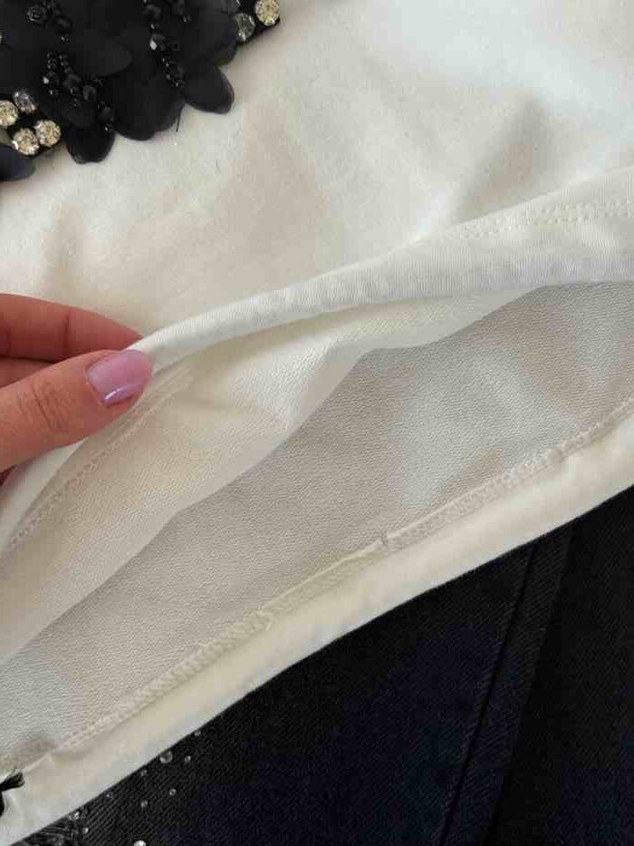 کراپ و شلوار بیرونی دخترانه Dior نگینی - تصویر 9