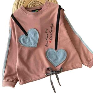 بلوز تک دخترانه زیپ دار