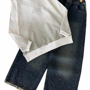 کراپ و شلوار بیرونی دخترانه طنین