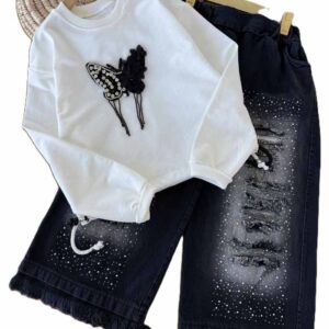 کراپ شلوار دخترانه الناز