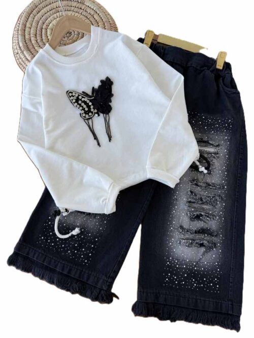 کراپ شلوار دخترانه الناز