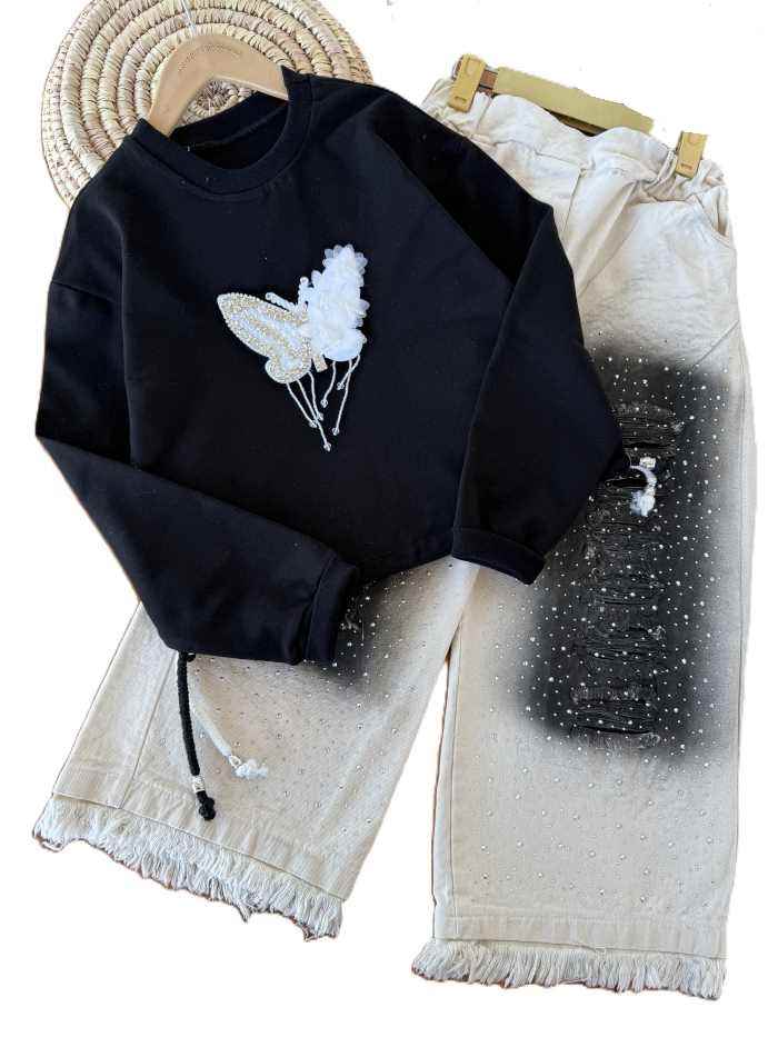 کراپ شلوار دخترانه الناز - تصویر 4