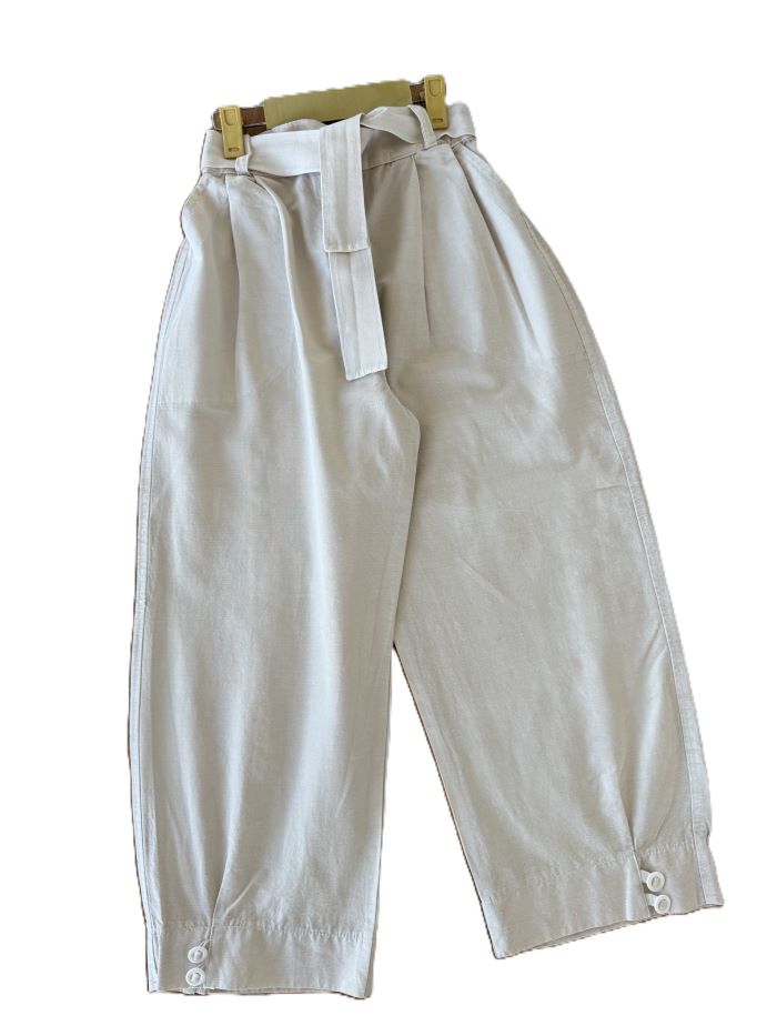 شومیز شلوار بیرونی کتان دخترانه رز - تصویر 4