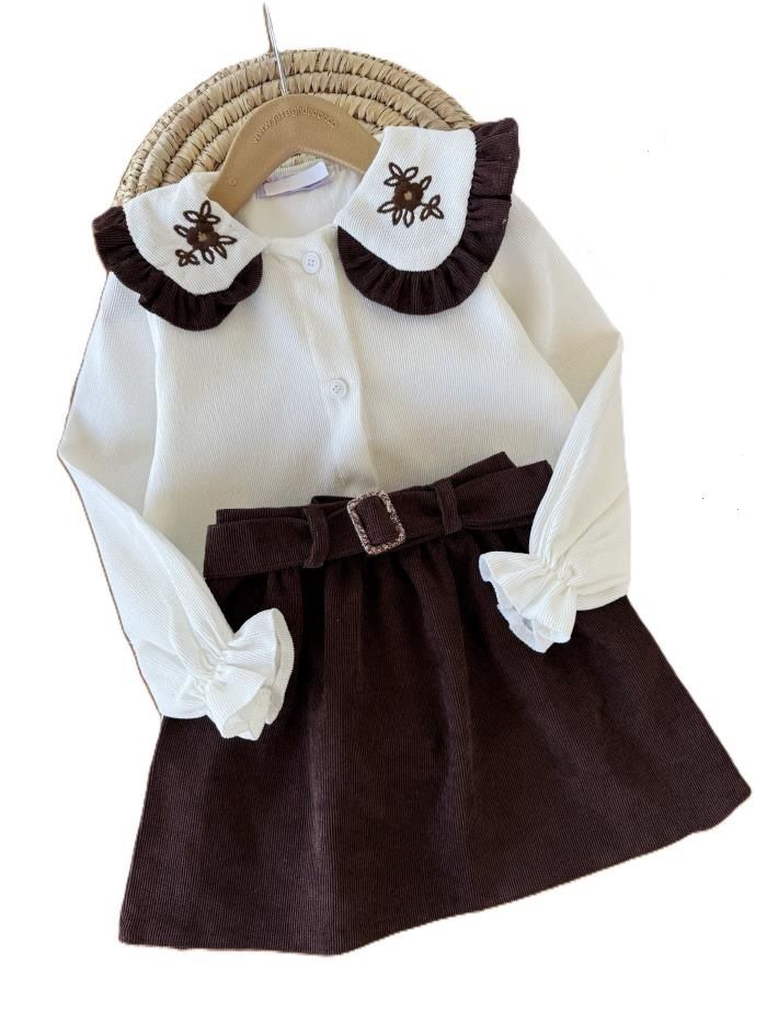 شومیز دامن دخترانه یقه BB - تصویر 2