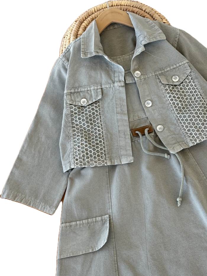 کت سارافن دخترانه زنبوری - تصویر 6