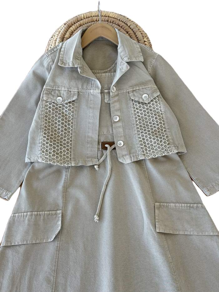 کت سارافن دخترانه زنبوری - تصویر 7