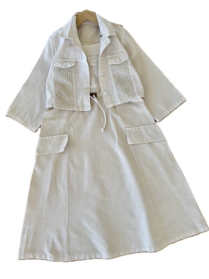 کت سارافن دخترانه زنبوری - تصویر 3