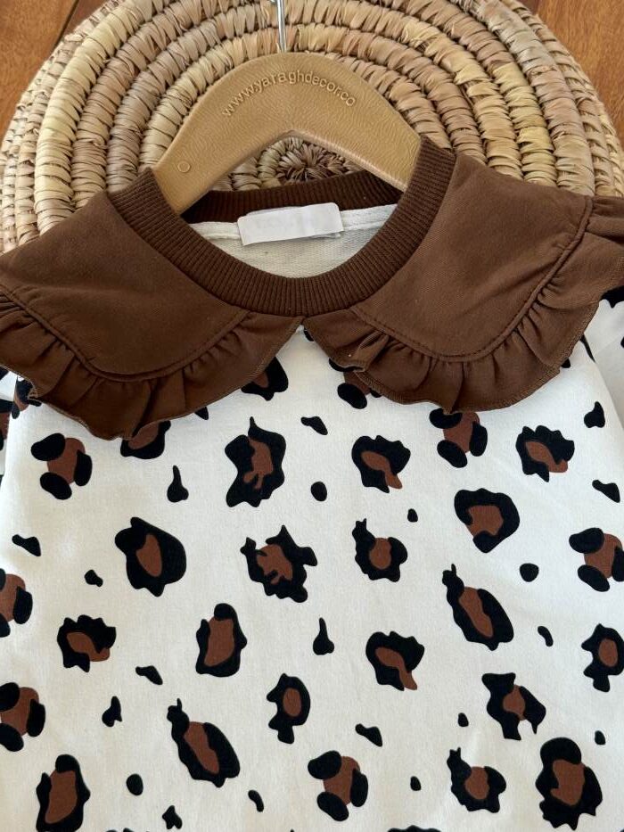 بلوز تک دخترانه دورس پلنگی - تصویر 4