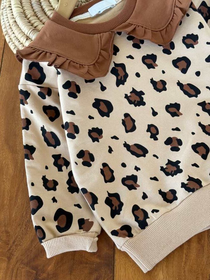 بلوز تک دخترانه دورس پلنگی - تصویر 6