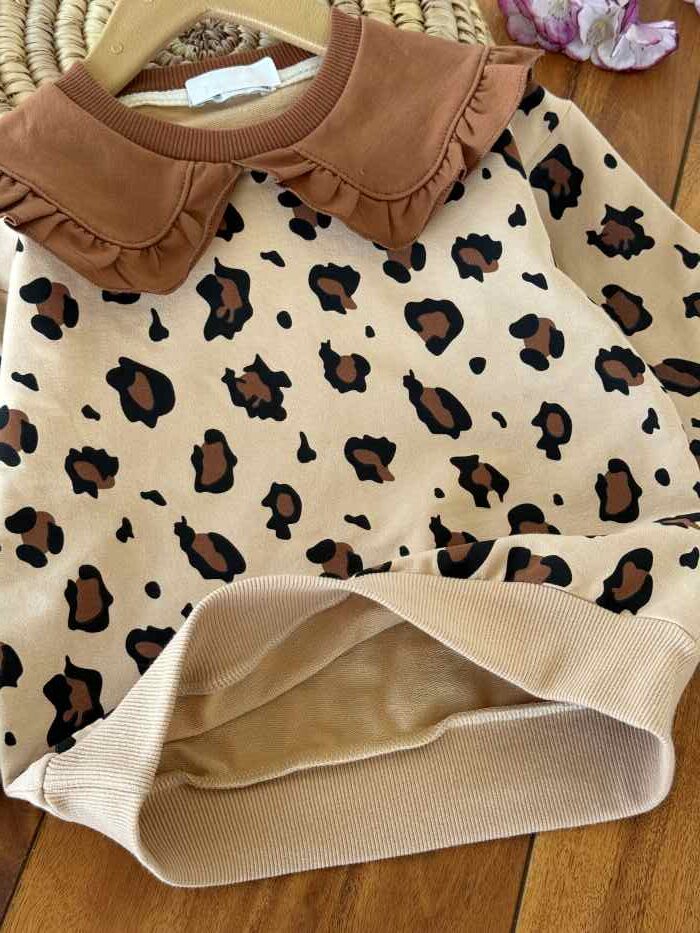 بلوز تک دخترانه دورس پلنگی - تصویر 5