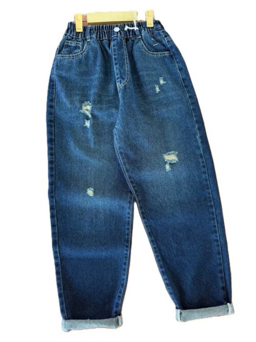 شلوار جین مام اسپرت زاپدار