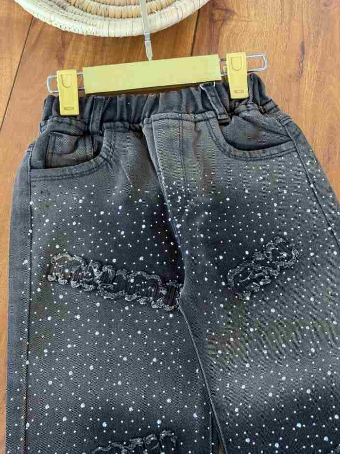 شلوار جین بگ دخترانه تامیلا - تصویر 4