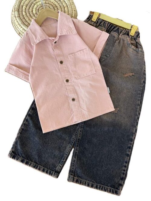 پیراهن تک پسرانه آستین کوتاه