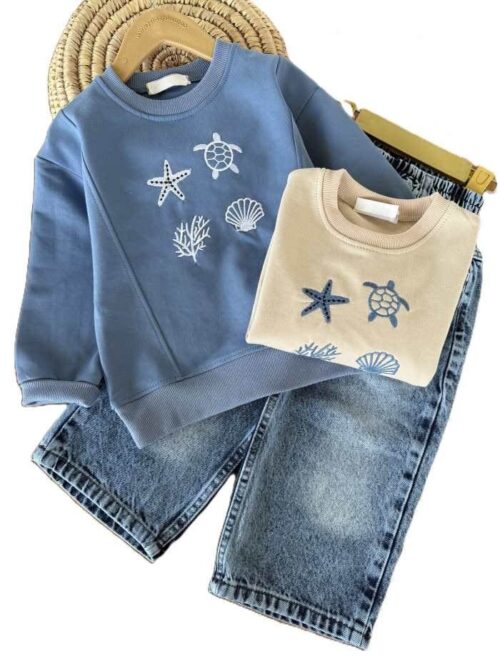 بلوز و شلوار بیرونی پسرانه ستاره دریایی