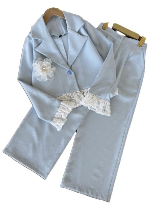 کت و شلوار مجلسی دخترانه تک گل