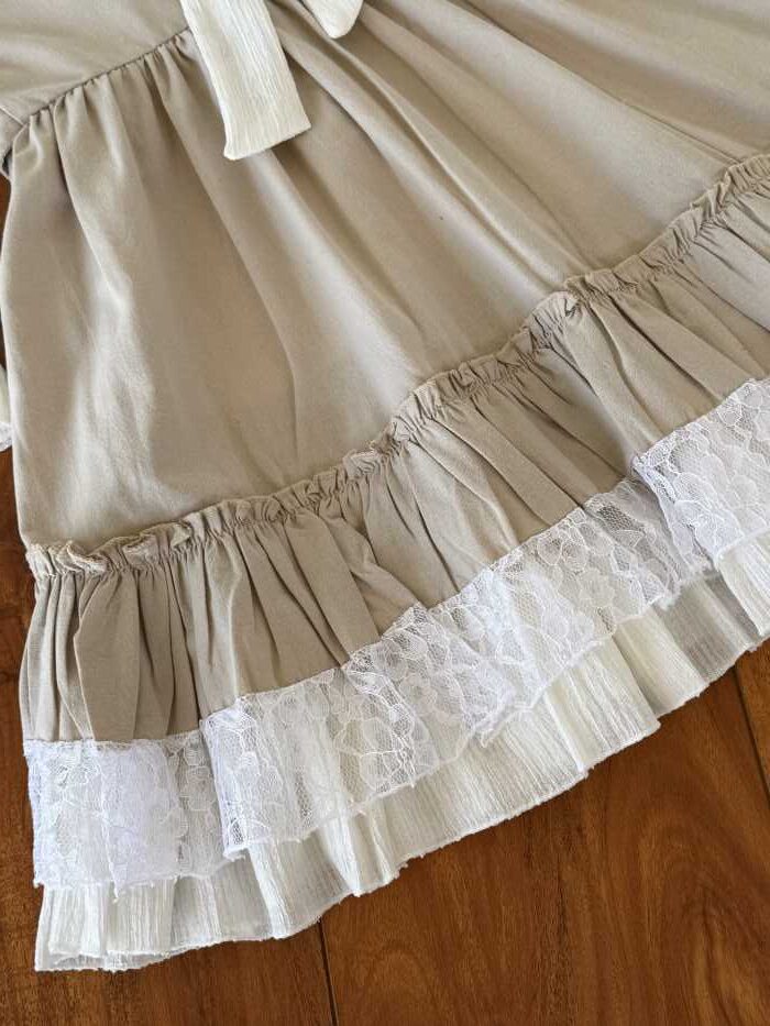 شومیز و سارافون بیرونی دخترانه پاپیون - تصویر 8