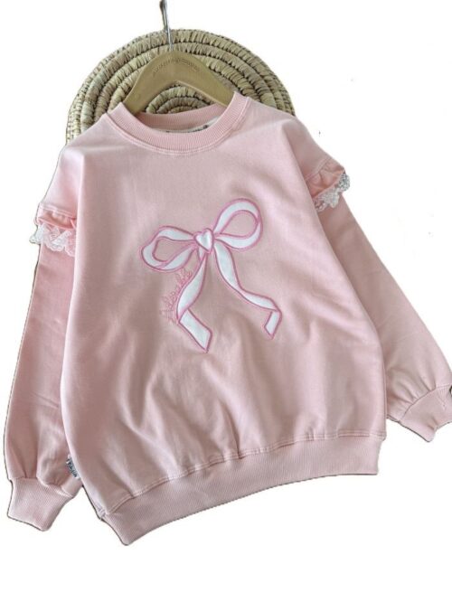 بلوز تک دخترانه دورس پاپیونی گیپور