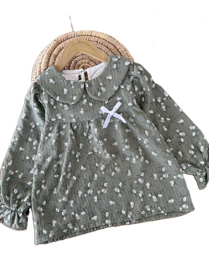 شومیز دخترانه گل گچی بهار