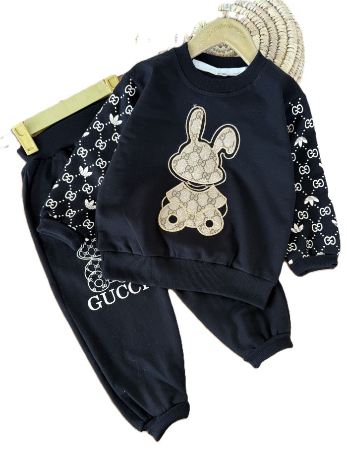 بلوز شلوار دورس دخترانه پاپیون G - تصویر 4