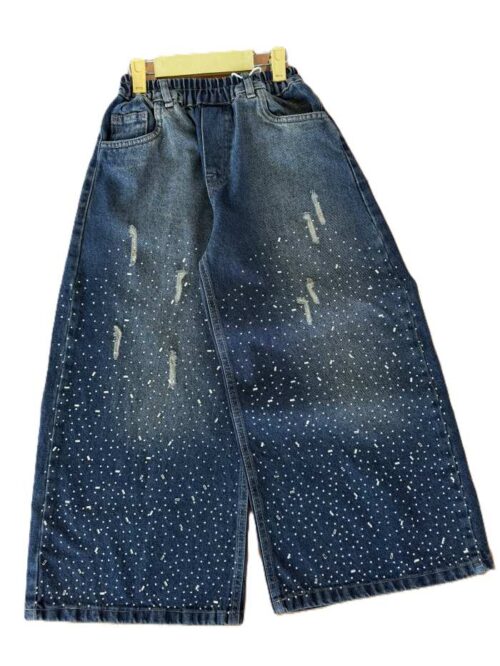 شلوار جین فول بگ دخترانه نیسا