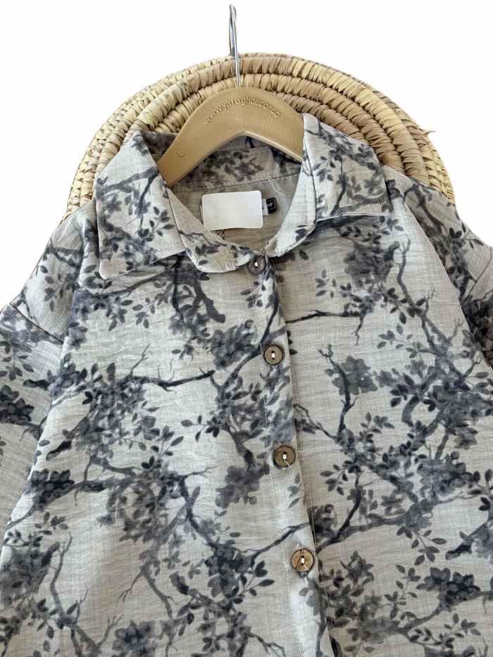 شومیز آبرنگی دخترانه طرح دار - تصویر 7