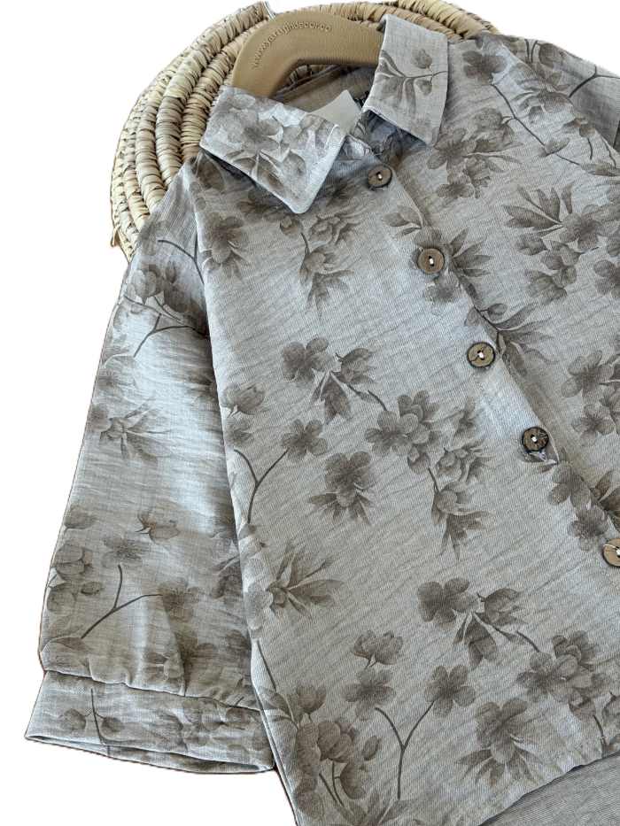 شومیز آبرنگی دخترانه طرح دار - تصویر 8