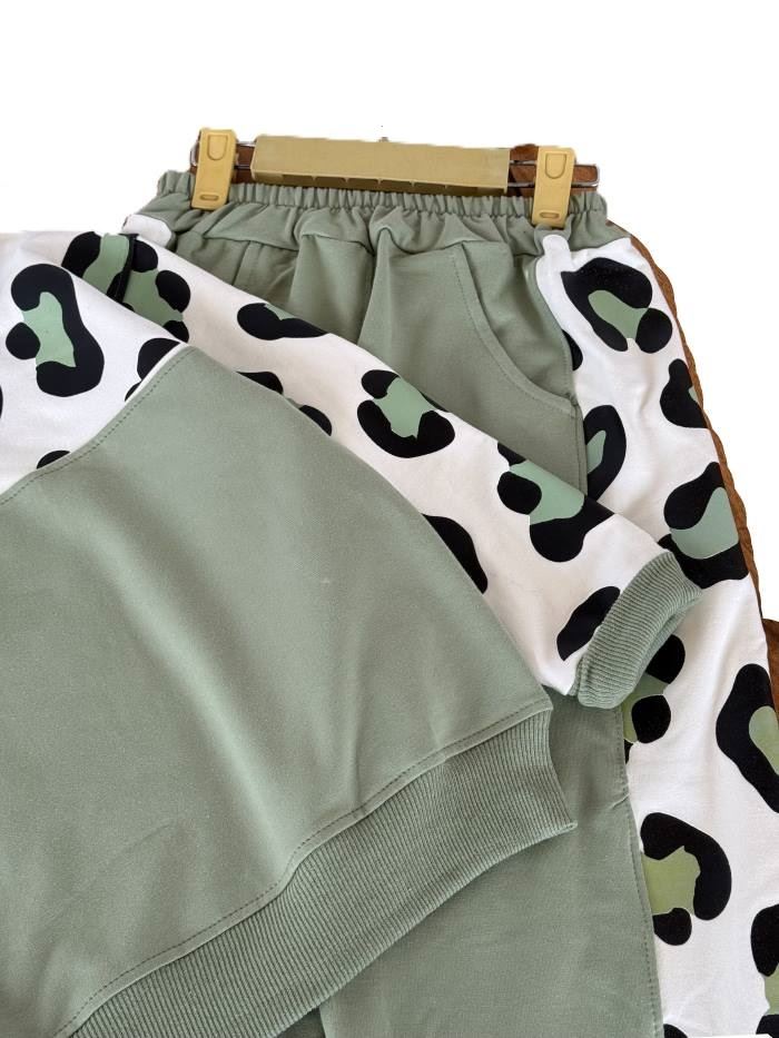 هودی شلوار دورس اسپرت پلنگی - تصویر 4