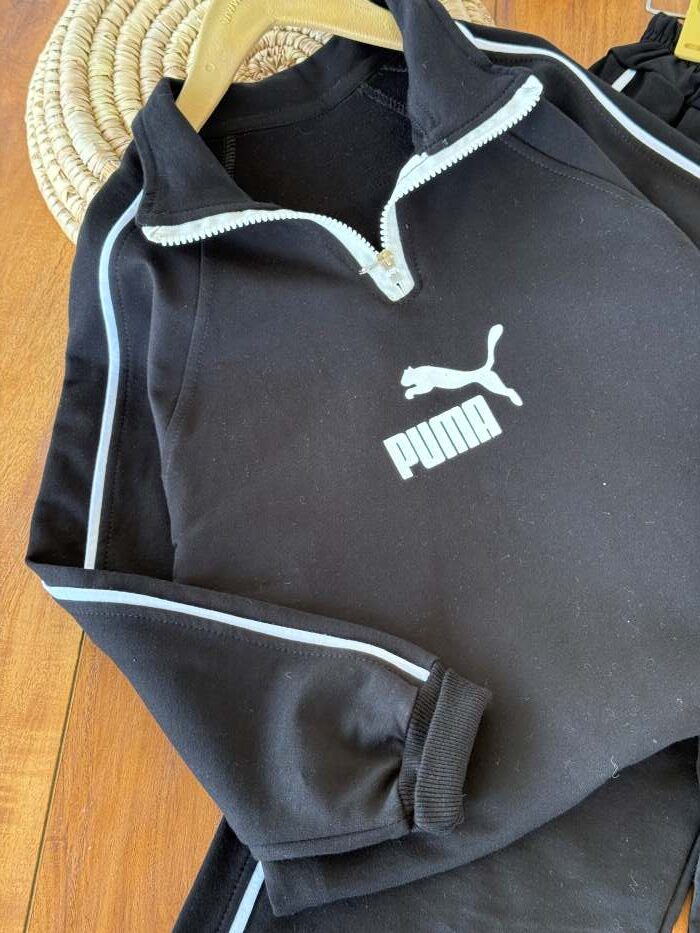 بلوز نیم زیپ با شلوار اسپرت puma - تصویر 5
