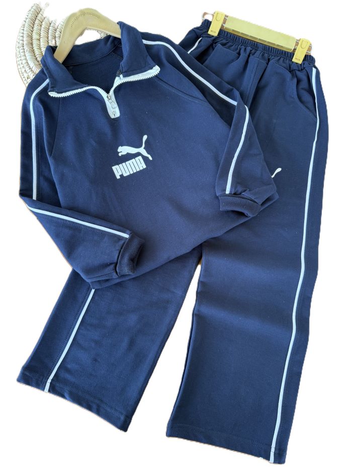 بلوز نیم زیپ با شلوار اسپرت puma - تصویر 2