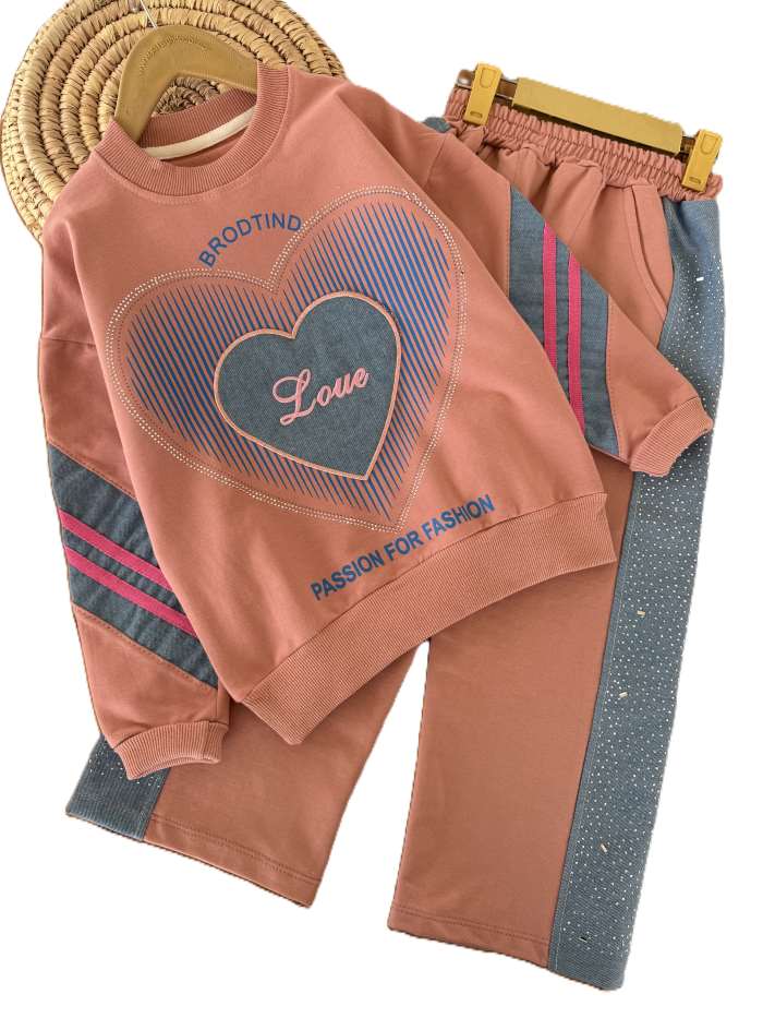 بلوز و شلوار دورس دخترانه love