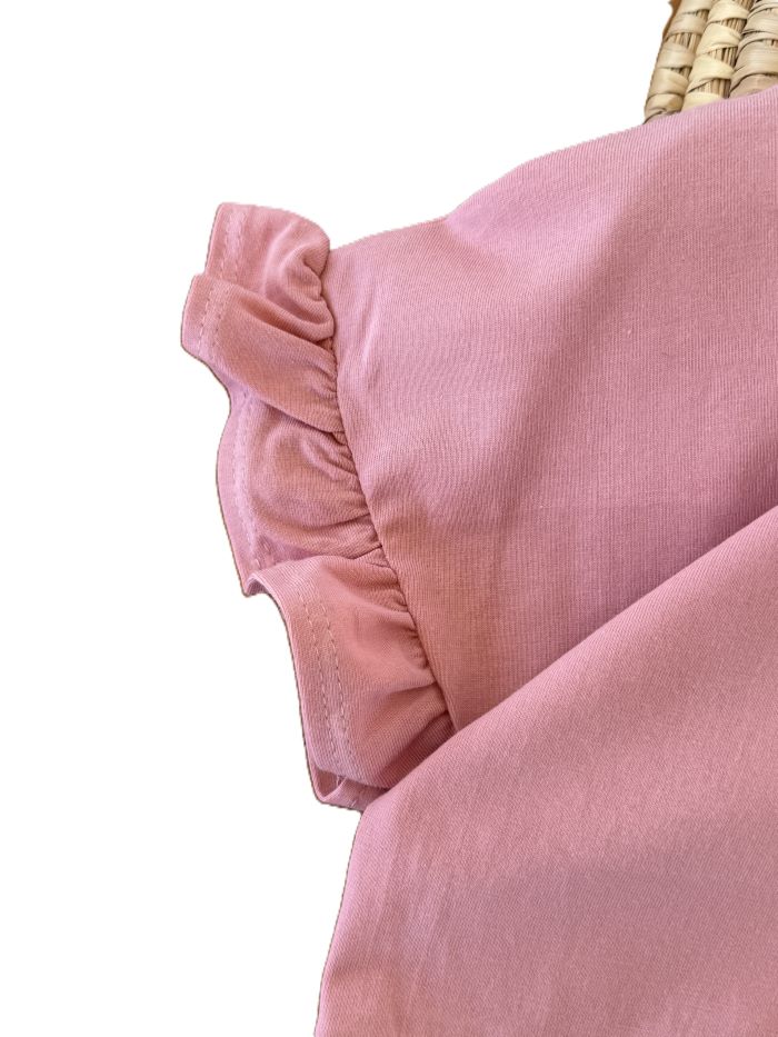 کراپ و شلوارک کتان دخترانه مها - تصویر 6