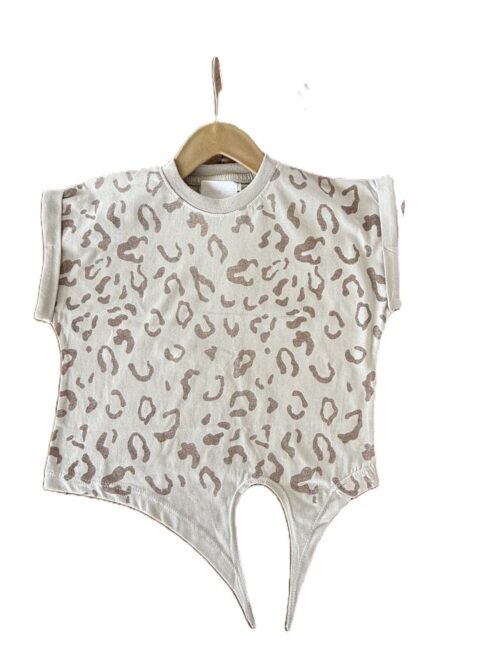 کراپ دخترانه پلنگ گره ای