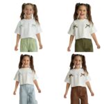 تیشرت و شلوار دخترانه پاپیون تور