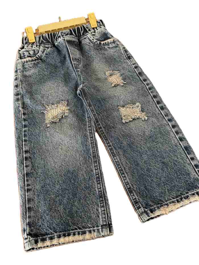 شلوار جین نیم بگ اسپرت دیباج - تصویر 3