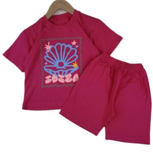 تیشرت و شلوارک دخترانه صدف