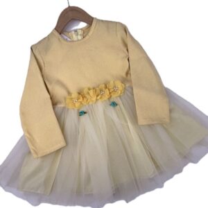 پیراهن دخترانه کبریتی دامن توری