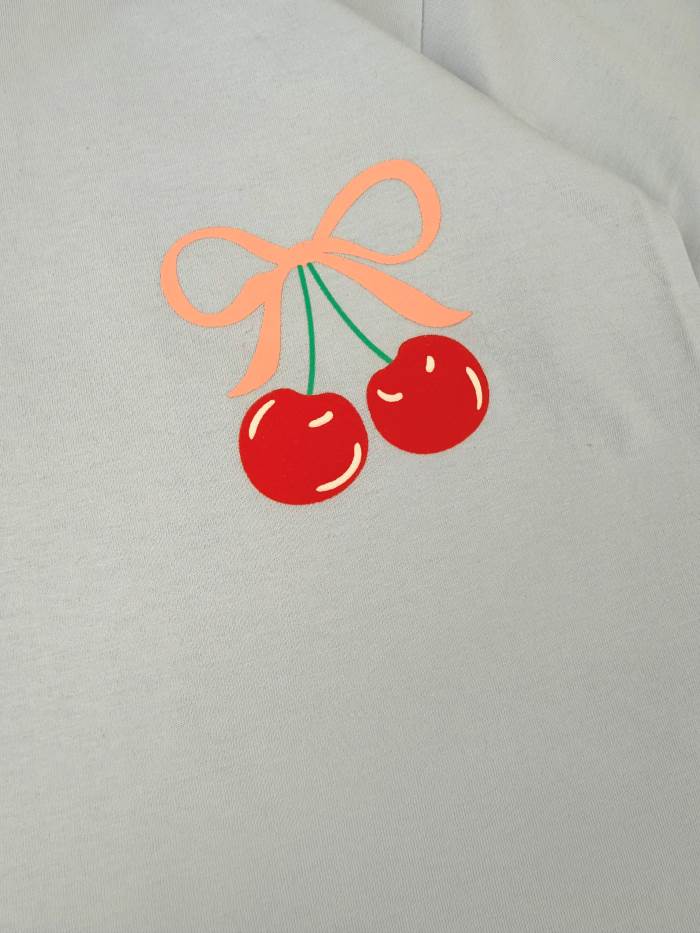 تیشرت و شلوارک دخترانه راحتی گیلاس - تصویر 5