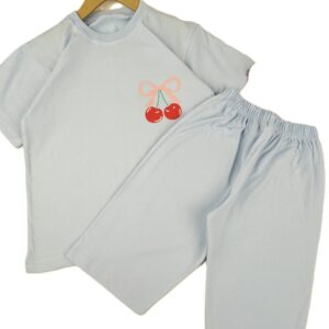 تیشرت و شلوارک دخترانه راحتی گیلاس