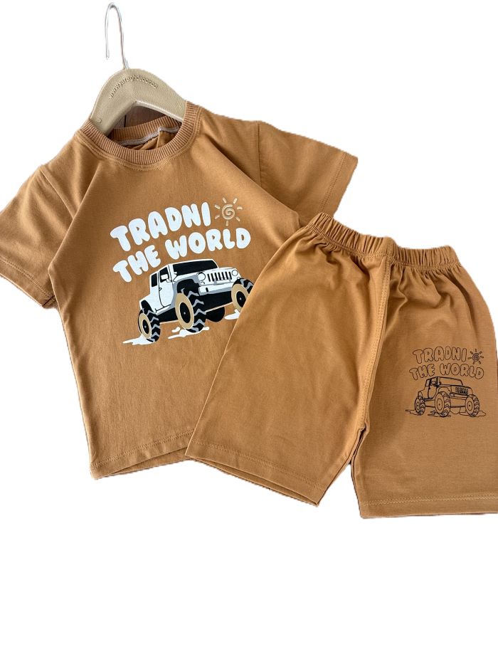 تیشرت و شلوارک راحتی پسرانه tradni - تصویر 2