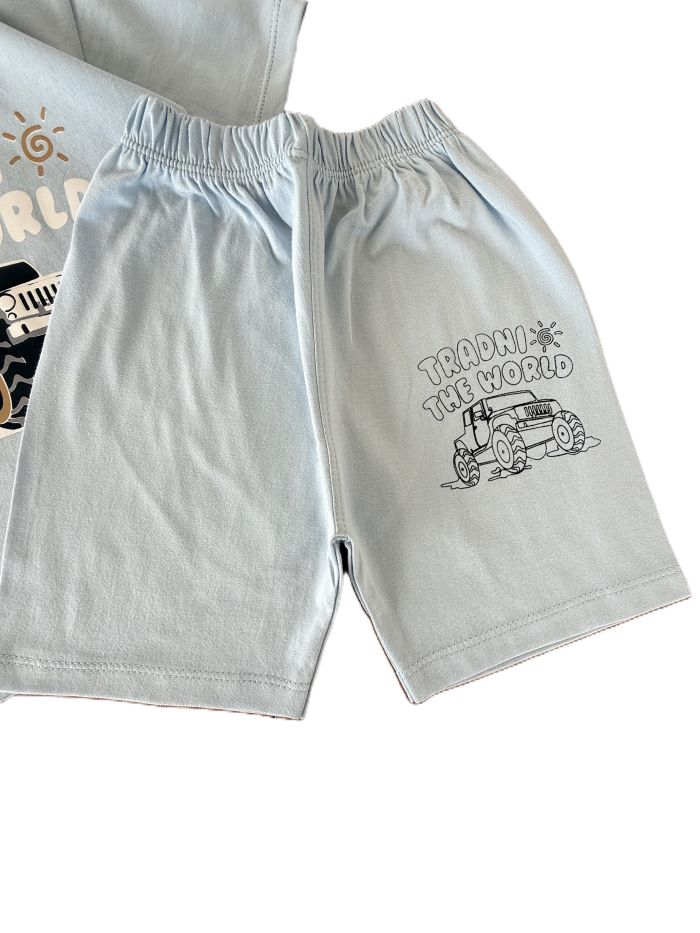 تیشرت و شلوارک راحتی پسرانه tradni - تصویر 4