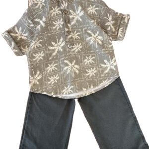 شومیز شلوار پسرانه بیرونی یقه دیپلمات