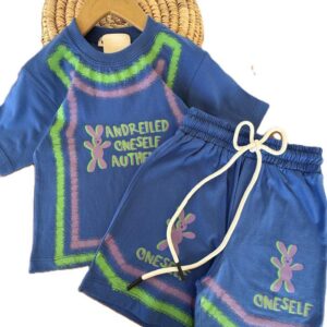 تیشرت و شلوارک راحتی پسرانه آبرنگی