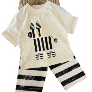 تیشرت شلوارک راحتی اسپرت گورخر