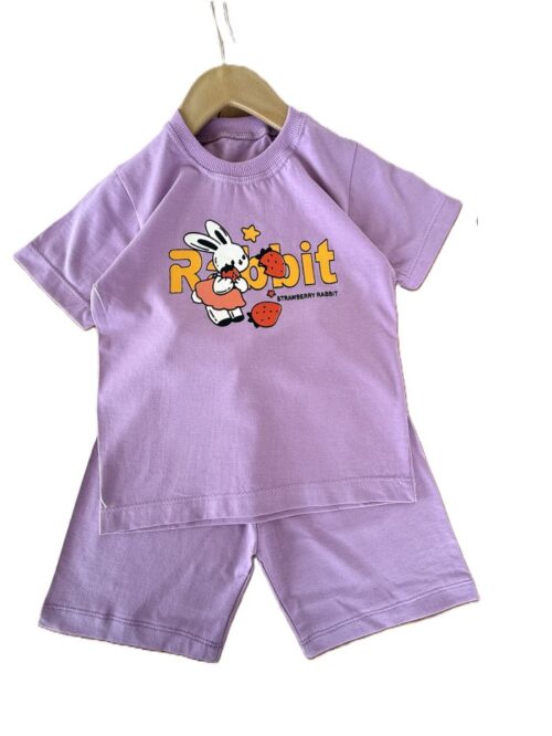 تیشرت و شلوارک راحتی دخترانه Rabit