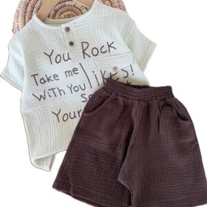 تیشرت و شلوارک راحتی پسرانه ROCK