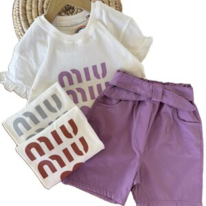 تیشرت و شلوارک بیرونی دخترانه miu