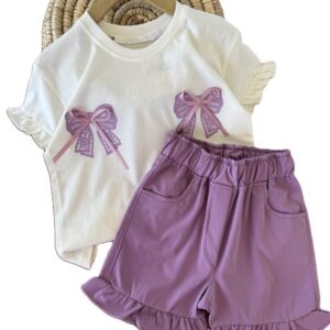 تیشرت و شلوارک بیرونی دخترانه تیدا