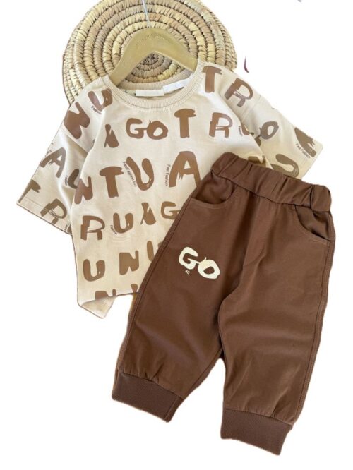 تیشرت و شلوارک راحتی اسپرت GO