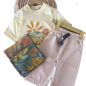 تیشرت و شلوارک بیرونی دخترانه Turtles