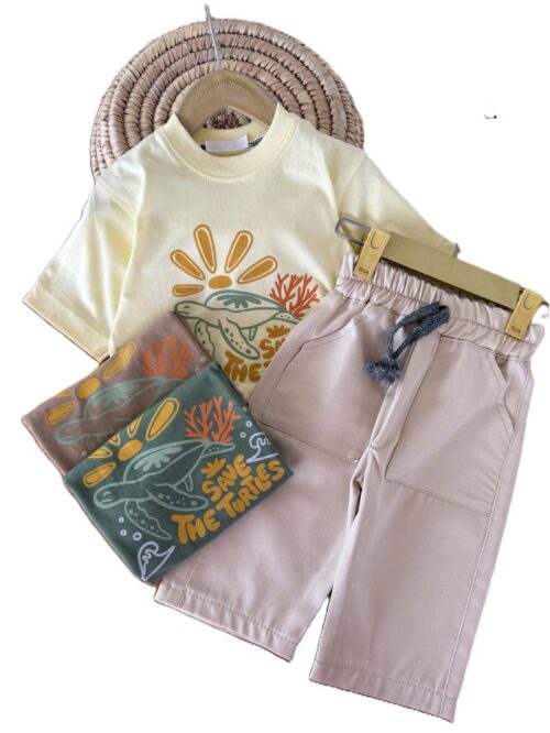 تیشرت و شلوارک بیرونی دخترانه Turtles